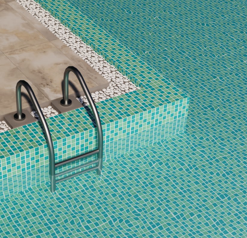 Mosaic Swimming Pool Tiles 280x280 MM for Pool, Bathroom & Wall Design
